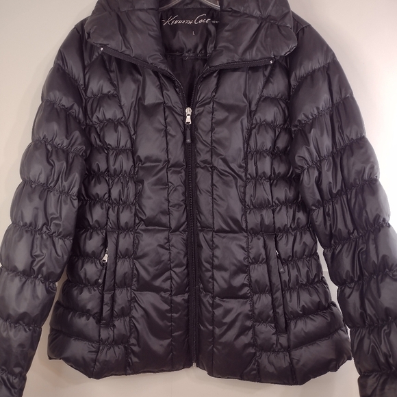 Kenneth cole NEW YORK women's Quilted puffer jacket size (L) - Picture 6 of 11